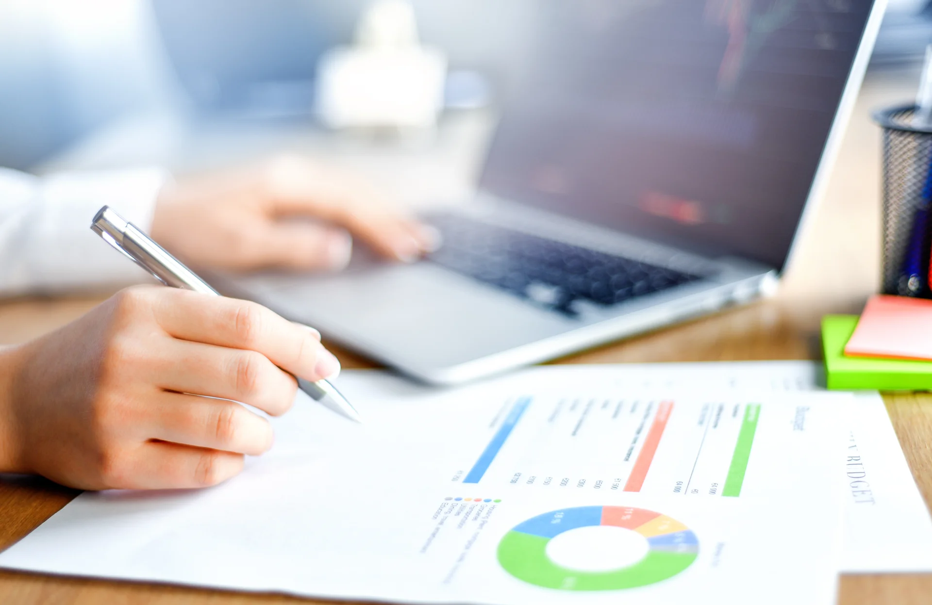 Blue truck on highway